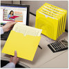 A Picture of product SMD-75511 Smead™ Colored File Jackets with Reinforced Double-Ply Tab Straight Letter Size, Yellow, 100/Box