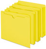 A Picture of product SMD-75511 Smead™ Colored File Jackets with Reinforced Double-Ply Tab Straight Letter Size, Yellow, 100/Box