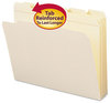 A Picture of product SMD-10356 Smead™ Reinforced Tab Manila File Folder Folders, 1/5-Cut Tabs: Assorted, Letter Size, 0.75" Expansion, 11-pt 100/Box