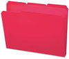 A Picture of product SMD-10501 Smead™ Top Tab Poly Colored File Folders 1/3-Cut Tabs: Assorted, Letter Size, 0.75" Expansion, Red, 24/Box