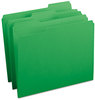 A Picture of product SMD-12134 Smead™ Reinforced Top Tab Colored File Folders 1/3-Cut Tabs: Assorted, Letter Size, 0.75" Expansion, Green, 100/Box