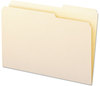 A Picture of product SMD-15386 Smead™ Reinforced Guide Height File Folders 2/5-Cut Tabs: Right Position, Legal Size, 0.75" Expansion, Manila, 100/Box