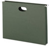 A Picture of product SMD-64218 Smead™ Hanging Pockets with Full-Height Gusset 1 Section, 1.75" Capacity, Letter Size, Straight Tabs, Standard Green, 25/Box