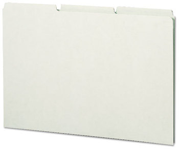 Smead™ Recycled Blank Top Tab File Guides 1/3-Cut 8.5 x 14, Green, 50/Box