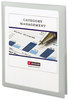 A Picture of product SMD-87706 Smead™ Frame View Poly Two-Pocket Folder 100-Sheet Capacity, 11 x 8.5, Clear/Oyster, 5/Pack