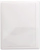 A Picture of product SMD-87706 Smead™ Frame View Poly Two-Pocket Folder 100-Sheet Capacity, 11 x 8.5, Clear/Oyster, 5/Pack