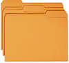 A Picture of product SMD-12534 Smead™ Reinforced Top Tab Colored File Folders 1/3-Cut Tabs: Assorted, Letter Size, 0.75" Expansion, Orange, 100/Box