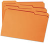 A Picture of product SMD-12534 Smead™ Reinforced Top Tab Colored File Folders 1/3-Cut Tabs: Assorted, Letter Size, 0.75" Expansion, Orange, 100/Box