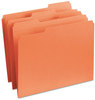 A Picture of product SMD-12534 Smead™ Reinforced Top Tab Colored File Folders 1/3-Cut Tabs: Assorted, Letter Size, 0.75" Expansion, Orange, 100/Box