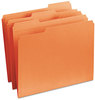 A Picture of product SMD-12534 Smead™ Reinforced Top Tab Colored File Folders 1/3-Cut Tabs: Assorted, Letter Size, 0.75" Expansion, Orange, 100/Box