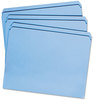 A Picture of product SMD-12010 Smead™ Reinforced Top Tab Colored File Folders Straight Tabs, Letter Size, 0.75" Expansion, Blue, 100/Box