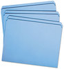 A Picture of product SMD-12010 Smead™ Reinforced Top Tab Colored File Folders Straight Tabs, Letter Size, 0.75" Expansion, Blue, 100/Box