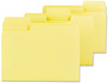 A Picture of product SMD-11984 Smead™ SuperTab® Colored File Folders 1/3-Cut Tabs: Assorted, Letter Size, 0.75" Expansion, 11-pt Stock, Yellow, 100/Box