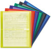 A Picture of product SMD-89661 Smead™ Poly Side-Load Envelopes Fold-Over Closure, 9.75 x 11.63, Clear, 5/Pack