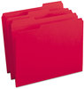 A Picture of product SMD-12734 Smead™ Reinforced Top Tab Colored File Folders 1/3-Cut Tabs: Assorted, Letter Size, 0.75" Expansion, Red, 100/Box