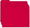 A Picture of product SMD-12734 Smead™ Reinforced Top Tab Colored File Folders 1/3-Cut Tabs: Assorted, Letter Size, 0.75" Expansion, Red, 100/Box