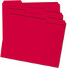 A Picture of product SMD-12734 Smead™ Reinforced Top Tab Colored File Folders 1/3-Cut Tabs: Assorted, Letter Size, 0.75" Expansion, Red, 100/Box