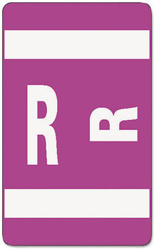 Smead™ AlphaZ® Color-Coded Second Letter Alphabetical Labels R, 1 x 1.63, Purple, 10/Sheet, 10 Sheets/Pack