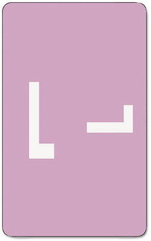 Smead™ AlphaZ® Color-Coded Second Letter Alphabetical Labels L, 1 x 1.63, Lavender, 10/Sheet, 10 Sheets/Pack