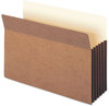 A Picture of product SMD-74390 Smead™ Redrope TUFF® Pocket Drop-Front File Pockets with Fully Lined Gussets 5.25" Expansion, Legal Size, 10/Box