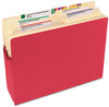 A Picture of product SMD-73241 Smead™ Colored File Pockets 5.25" Expansion, Letter Size, Red