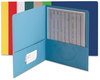 A Picture of product SMD-87850 Smead™ Two-Pocket Folders Folder, Textured Paper, 100-Sheet Capacity, 11 x 8.5, Assorted, 25/Box