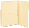 A Picture of product SMD-68030 Smead™ Self-Adhesive Folder Dividers for Top/End Tab Folders with 5.5" Pockets 1 Fastener, Letter Size, Manila, 25/Pack