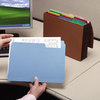 A Picture of product SMD-15410 Smead™ SuperTab® Colored File Folders 1/3-Cut Tabs: Assorted, Legal Size, 0.75" Expansion, 14-pt Stock, Colors, 50/Box