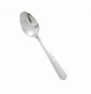 A Picture of product 983-704 Winco Windsor Economy Dinner Teaspoon.  18/0 stainless steel, medium weight. Dozen