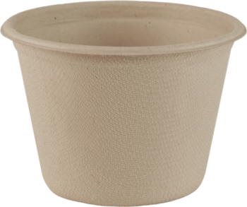 Plant Fiber Souffle Cup.  4 oz Fiber Hot Cup.  50 Bowls/Sleeve, 20 Sleeves/Case.