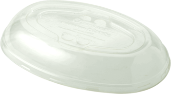 LID - 24 oz Burrito Bowls, Clear Ingeo™, 400/Case
