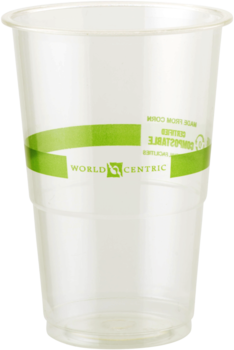 Biodegradable Ingeo™ Cold Cups. 9 oz. Clear. 2000 count.