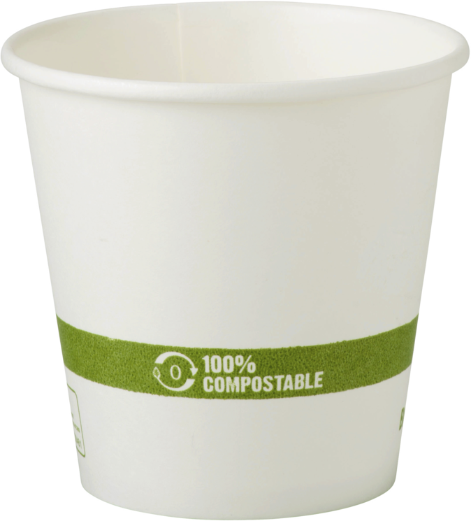 Custom Printed 10 oz Compostable Paper Coffee Cups