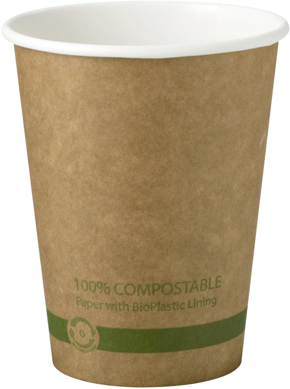 20 oz White Compostable Hot Cup | Paper |Custom Printed | 1000 count